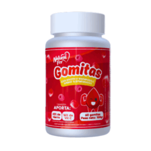 Gomitas con HIERRO y VITAMINA C Sabor Frambuesa